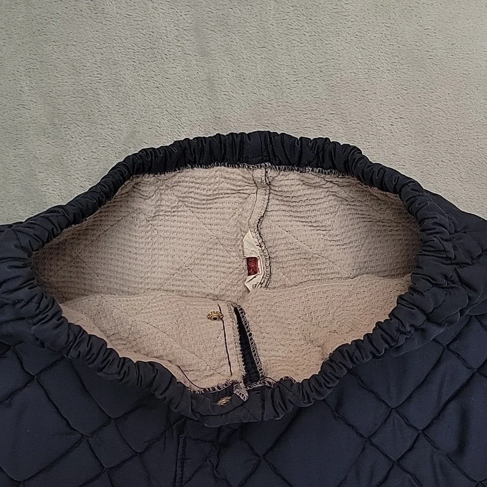 VTG Sears Thermal Pants Mens‎ M Navy Blue Original Quilted FR Winter Layering